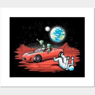 Space car Posters and Art